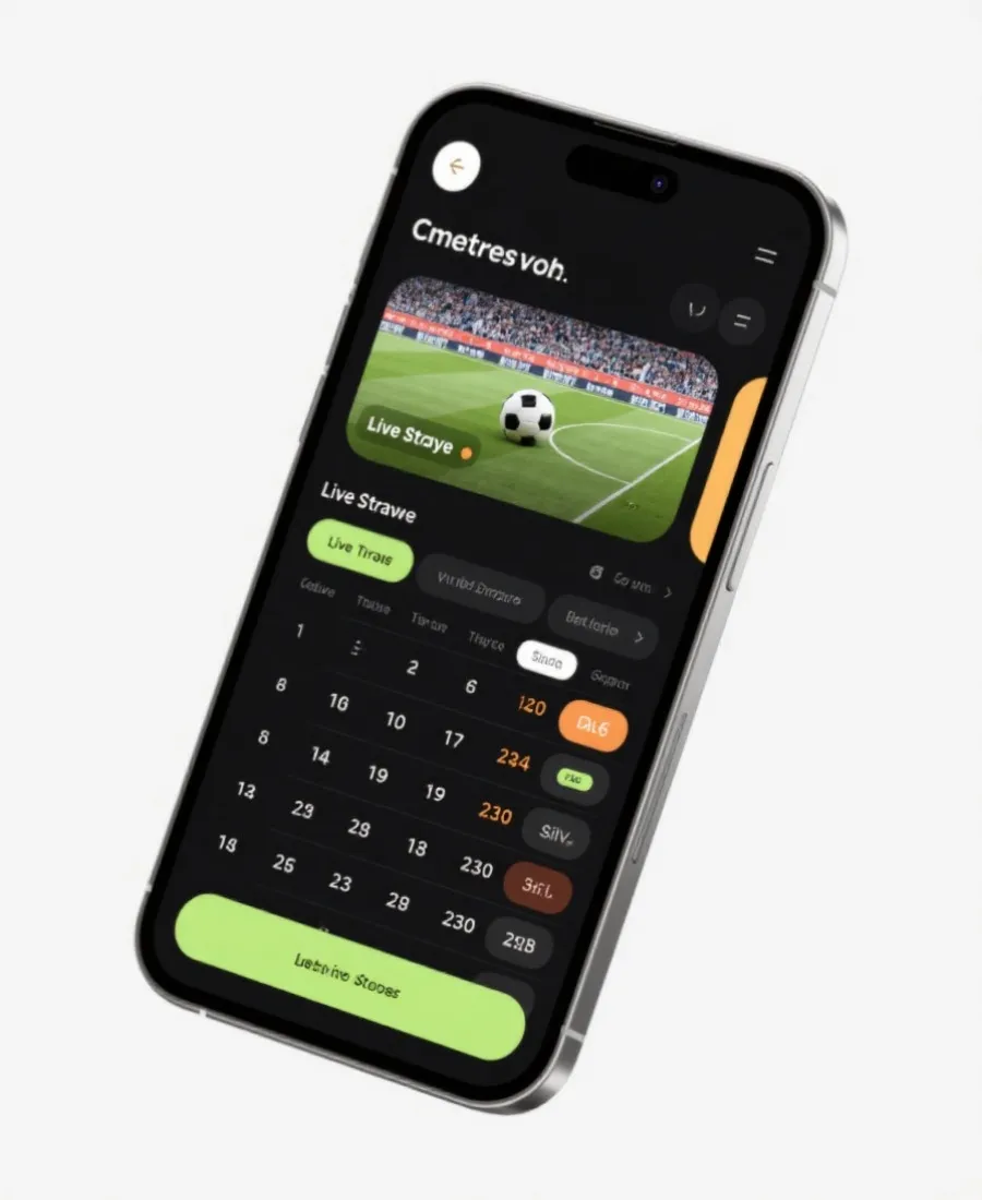 世界杯App移动端界面示意