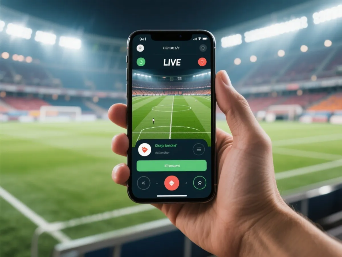 手机观看足球直播示意图